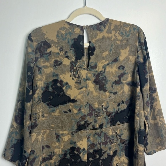 Aritzia Wilfred Myosotis Abstract Floral Minimalist Lagenlook Shift Dress - Picture 10 of 15